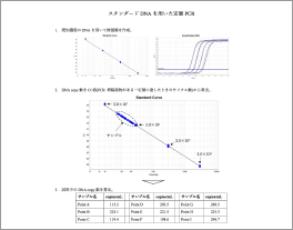 qPCR結果サンプルフォーマット. csv