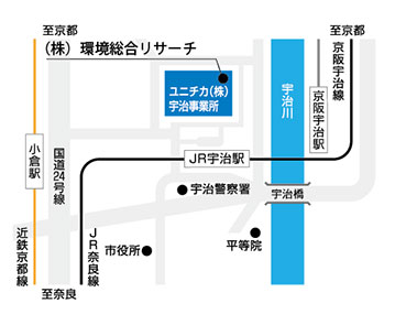 地図：本社・関西事業所